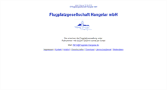 Desktop Screenshot of flugplatz-hangelar.de